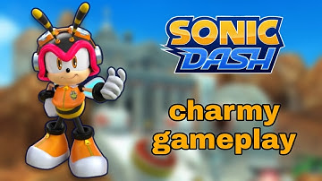 Sonic dash upgrade character CHARMY gameplay