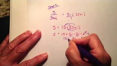 Simplify imaginary rational expressions