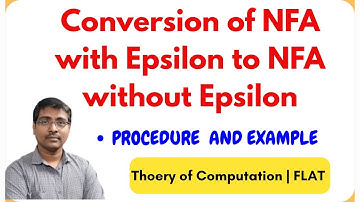 1.10 CONVERSION OF NFA WITH EPSILON TO NFA WITHOUT EPSILON | PROCEDURE  | EXAMPLES || TOC || FLAT
