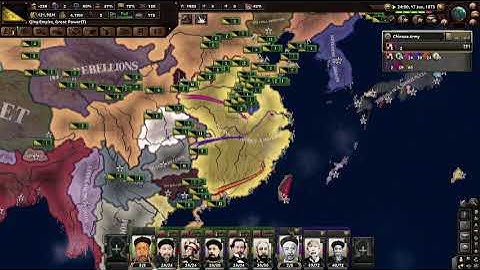 Hearts of Iron 4. End of a New Beginning - Official Version Mod. 15. Qing China playthrough.