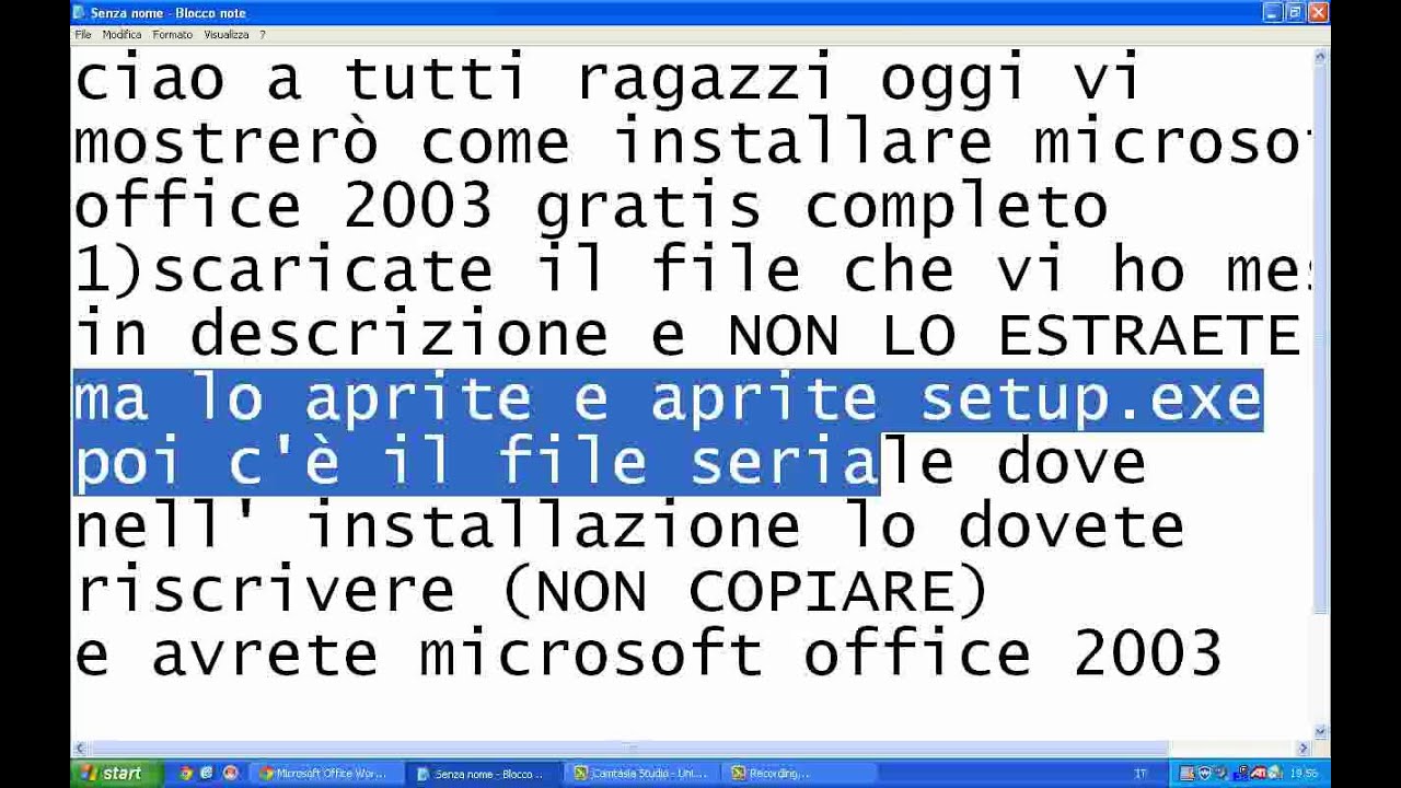 pacchetto microsoft office 2003 gratis scaricare