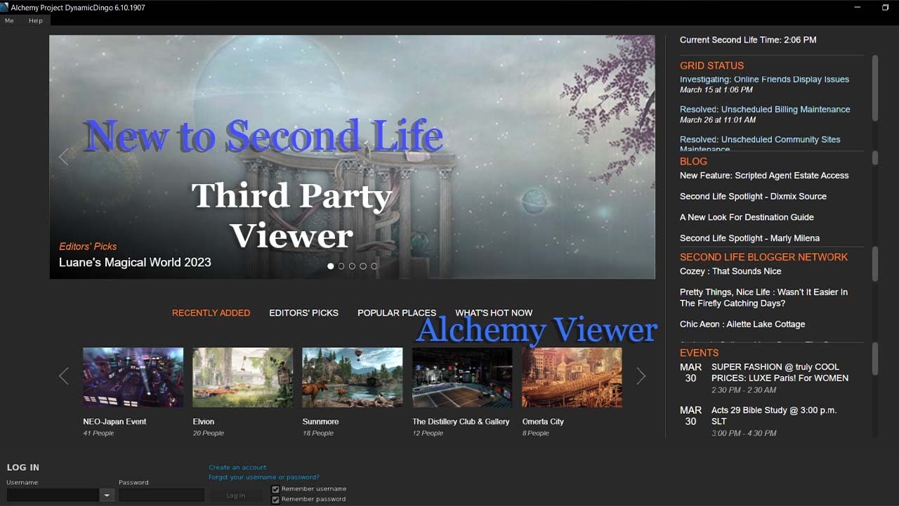 New to second life might switch to alchemy viewer youtube