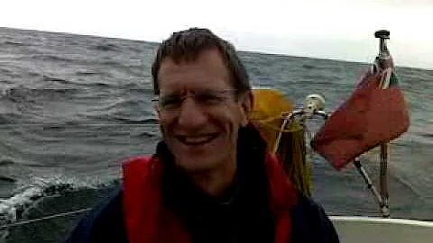 At sea in a swell