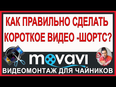 ДЕЛАЕМ ШОРТС / Урок Монтажа в Movavi Video Editor Обучение в видеоредакторе Мовави