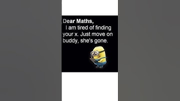 Dear Maths, Move On