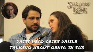 Daisy Head cries while talking about Genya &Luke Pasqualino talks about David & Genya's relationship