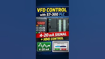 VFD Speed Control with Siemens S7-300 PLC | 4–20mA Analog Output + HMI Control | Simatic Manager