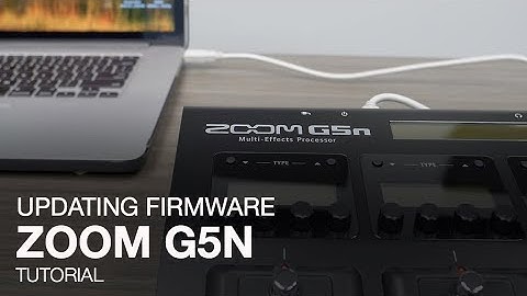 Zoom G5n: Updating the Firmware