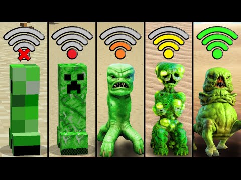 creeper using with different Wi-Fi in minecraft be like