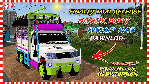 🔴 new nashik body bolero Pickup mod release for bussid Dawnload link #bussid #gaming #bussidmod