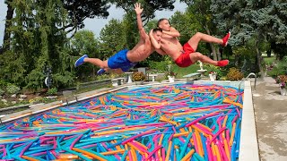 WWE MOVES IN MASSIVE POOL NOODLES