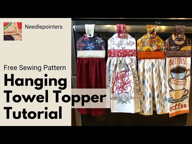 Free Hanging Kitchen Towel Pattern and Tutorial - YouTube free-hanging-kitchen-towel-pattern-and-tutorial-youtube