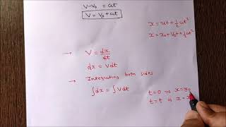 Derivation of Equations of Motion by Calculus