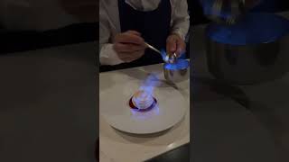 Hottest Dessert - Baked Alaska at two Michelin star Jont