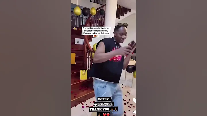 Surprise birthday celebration from Priscilla Ojo to her husband, Juma Jux. #abiketv
