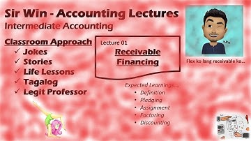 Lecture 01: Receivable Financing. [Intermediate Accounting]