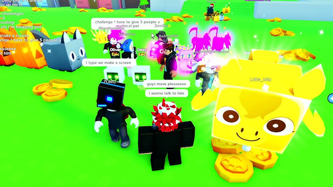 NOOB virou PRO com ROBUX INFINITO! no PET SIMULATOR X do ROBLOX 😲 