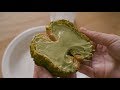 녹차크림 듬뿍! 녹차 쿠키슈 : Green tea cream puff (cookie choux) | Honeykki 꿀키