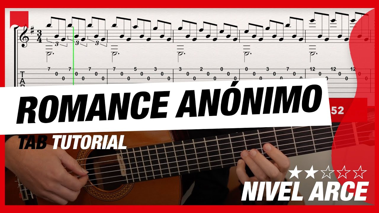 Romance Anónimo 🔥 Guía de estudio 👌 PARTITURA + TAB + PDF