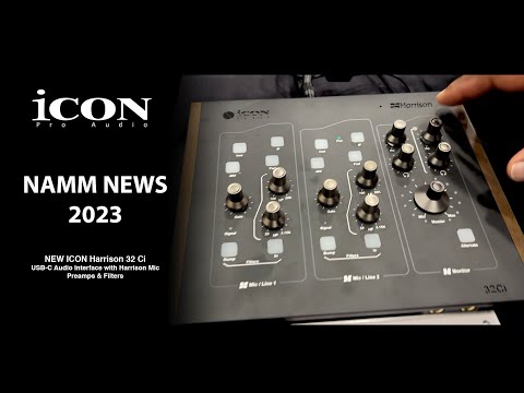 ICON NAMM NEWS 2023 - ICON HARRISON 32CI USB Audio Interface