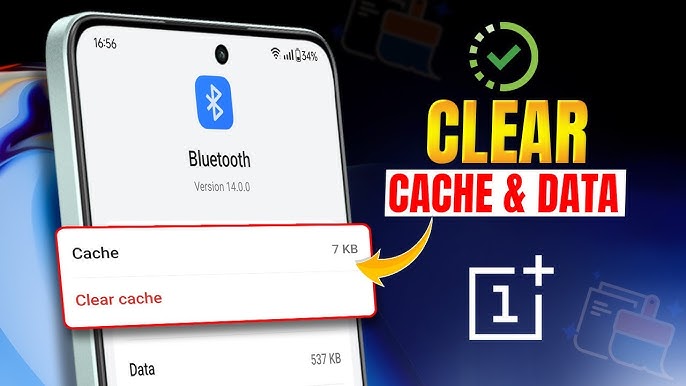 iOS Android Bluetooth cache clearing steps screenshot