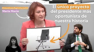 María Marín en el debate del Estado de la Región 2022