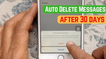 Auto Delete Messages on iPhone after 30 days