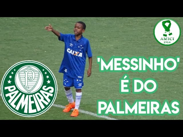 Promessa da base, Estêvão assina primeiro contrato profissional com o  Palmeiras 