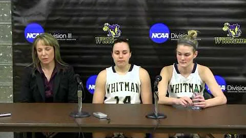 Whitman Women's basketball Press Conference - Emory win 3.8.13
