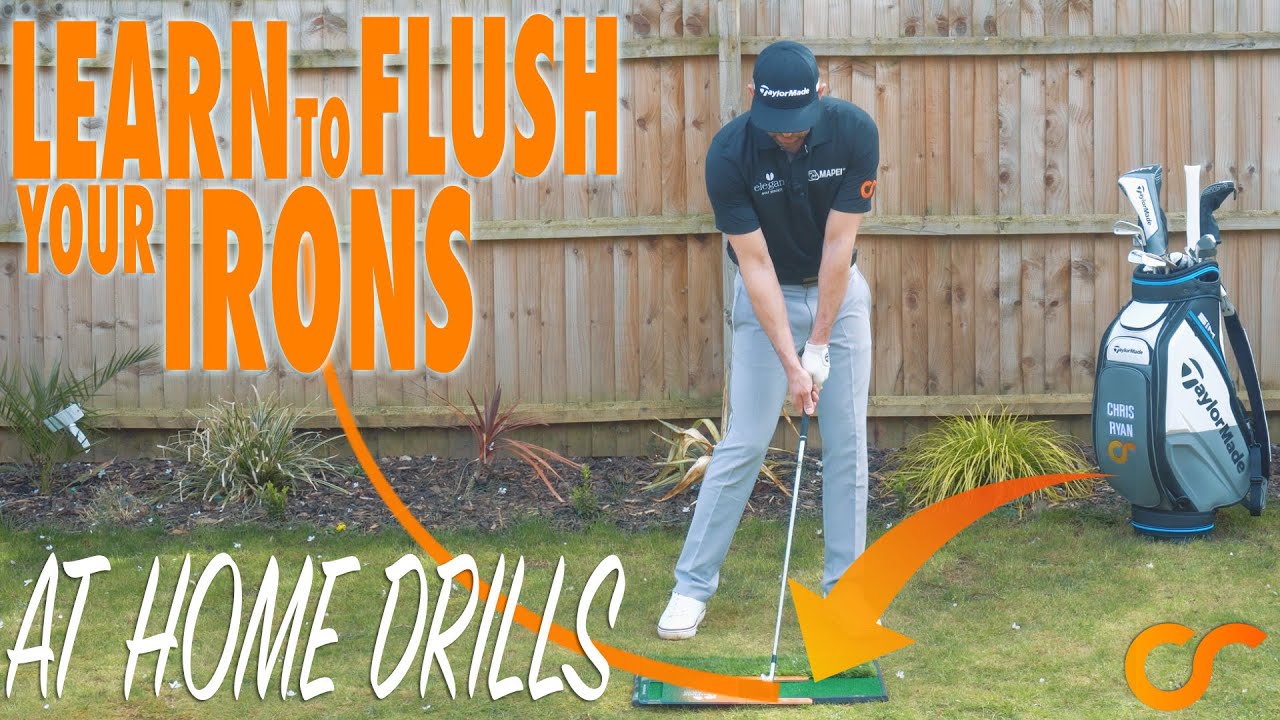 AT HOME GOLF DRILLS FLUSH YOUR IRONS YouTube