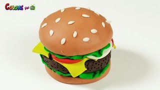 diy ideas how to make a burger art and craft clay art modeling for kids