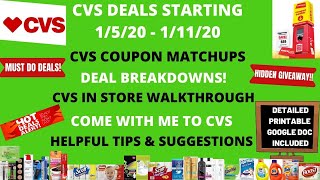 ð¥CVS CHEAP & FREEBIES CVS COUPON DEALS STARTING 1/5/20~COUPON MATCHUPS DEAL BREAKDOWNS COME WITH ME