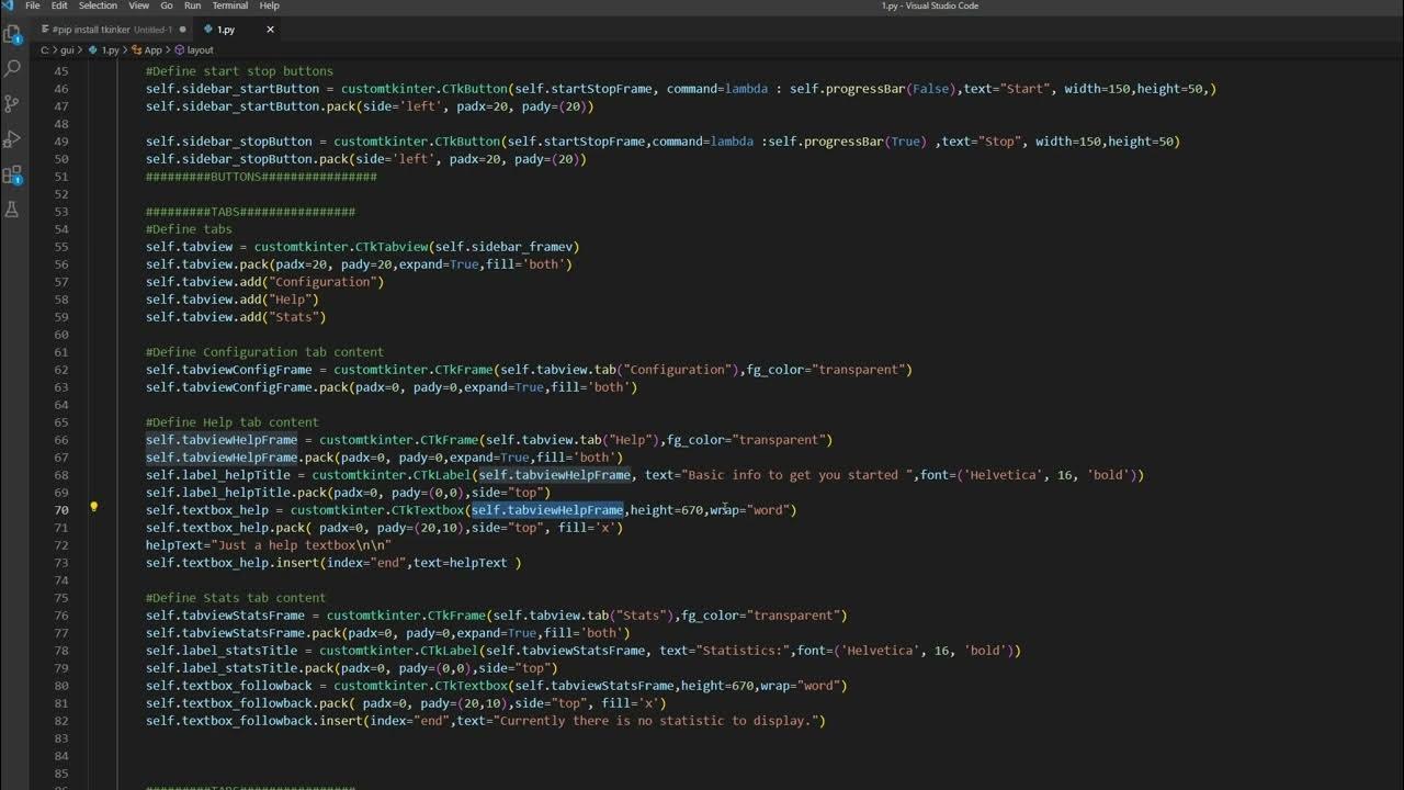 Python GUI desktop application project with Customtkinter - Creating ...