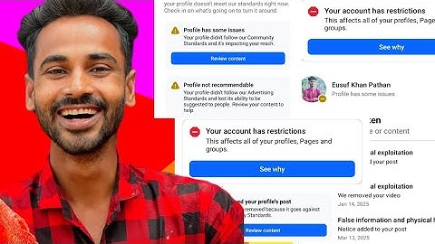 ফেসবুক প্রোফাইল মনিটািইজেশন | Your Account has Restrictions