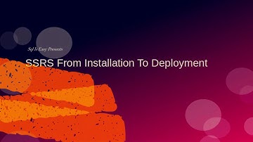 SSRS Tutorial||SQL Server Reporting Services (SSRS)||MSBI Training Video|SQLISEASY