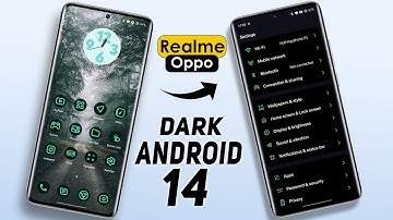 Android 14 Dark Edition Theme for Realme and OPPO Devices