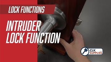 How it Works: Intruder Lock Function on Grade 1 and Grade 2 Commercial Locks