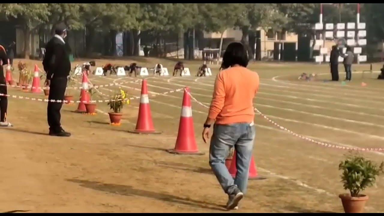 inter IIT sports meet in dehli 2022 100m women running IIT Madras
