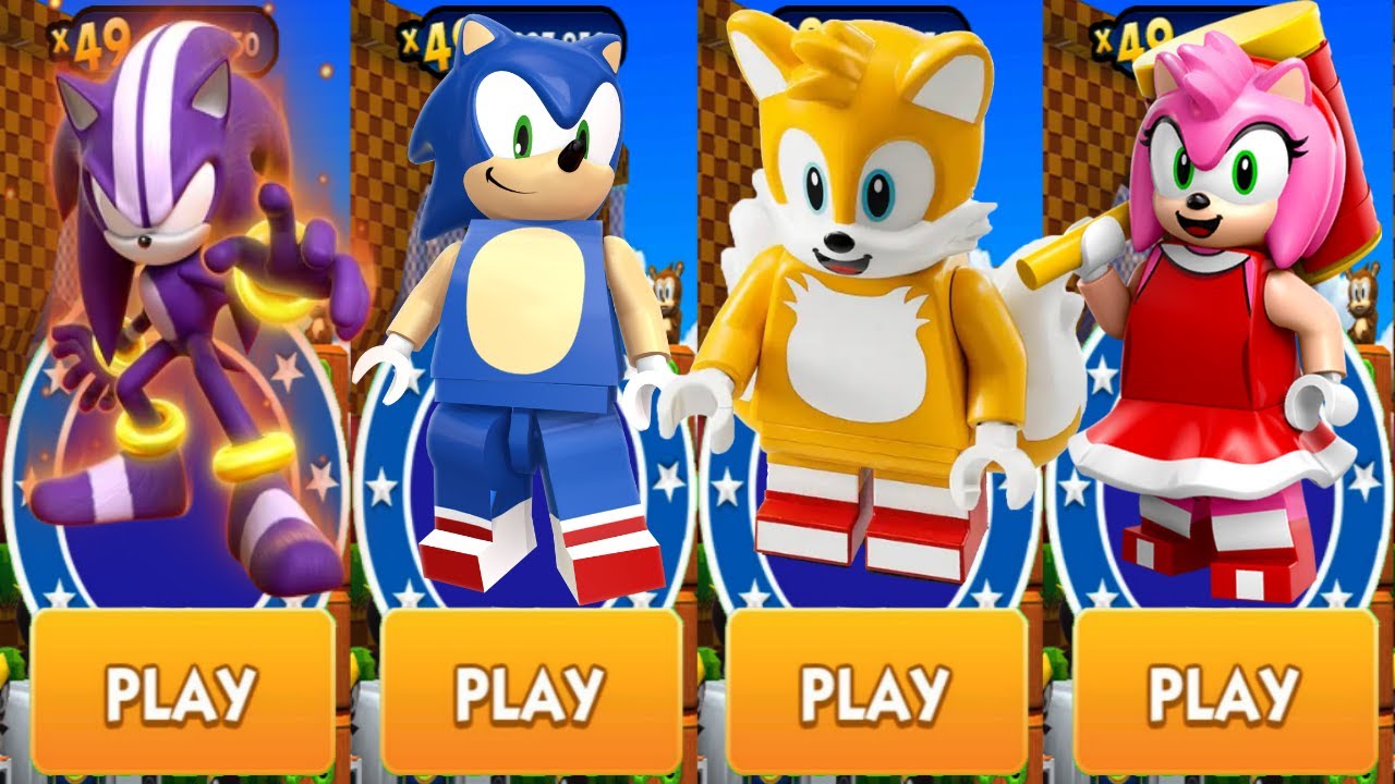 Sonic Dash - Darkspine vs All LEGO Characters Unlocked LEGO Tails LEGO ...