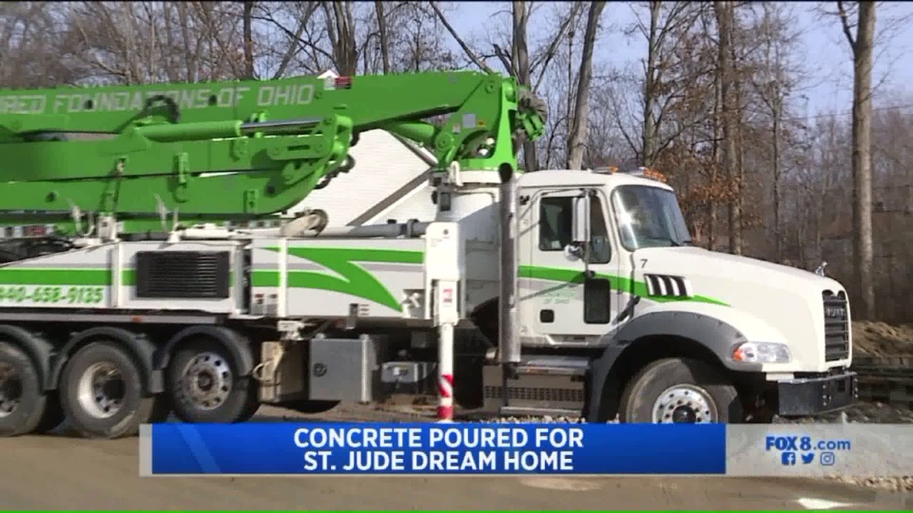 Walls being poured for the 2020 Fox 8 St Jude Dream Home YouTube