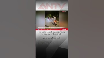 Tóm nhóm ‘quái xế’ mang theo gạch, vỏ chai bia ‘đi tìm đối thủ’ #antv #shorts #thoisu #gayroi