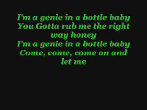 Christina Aguilera - Genie in A Bottle {Lyrics}