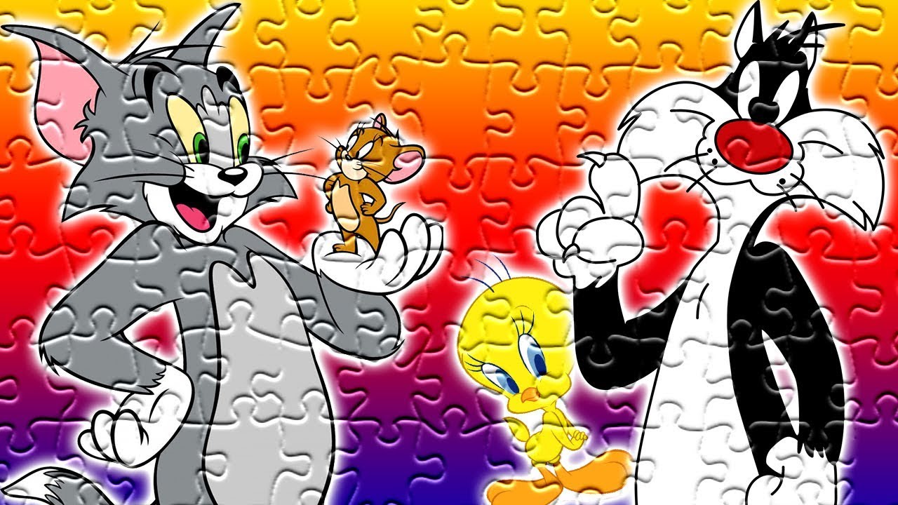Tom and Jerry & Sylvester and Tweety Puzzle For Kids - YouTube