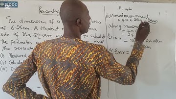 How to calculate Percentage Error NECO NO1, 2025