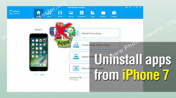 How to Uninstall apps from iPhone 7, Delete iPhone Apps in Batch
