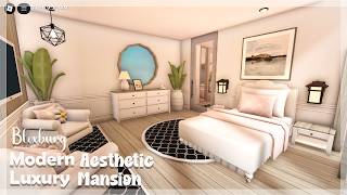 Bloxburg | 40K Modern & Aesthetic Luxury Mansion Speed Build | bloxburg house build, bloxburg house