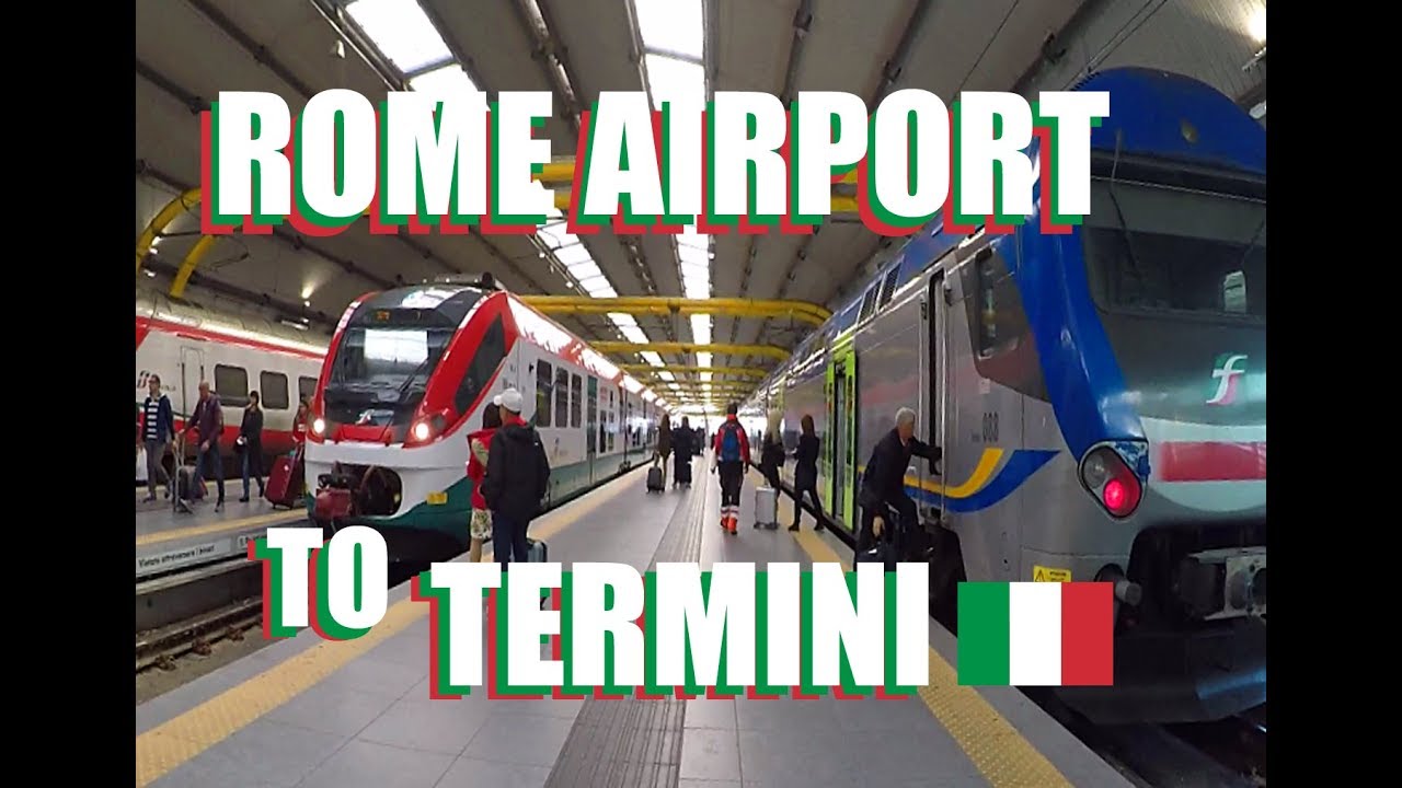 travel from rome airport to train station
