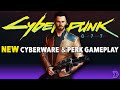 Cyberpunk 2077 NEW Gameplay - PERK TREE, Cyberware, Skills, Attributes, Customization, & More.