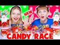 ASMR Christmas Candy Race 2023! Mukbang By LiLiBu