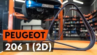 Cum schimbare Curea alternator PEUGEOT 206 Hatchback (2A/C) - video online gratuit